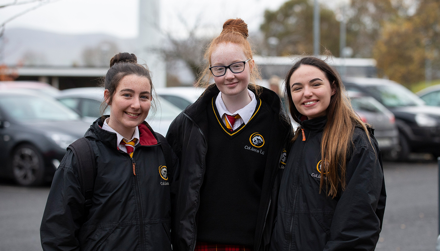 Students from Coláiste Lú Dundalk, Co Louth